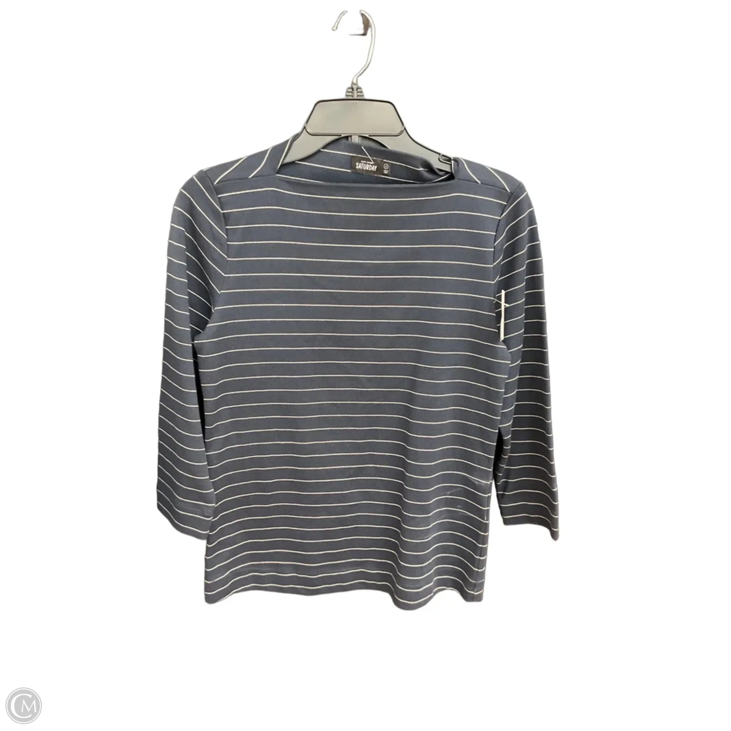 Top Long Sleeve Designer By Kate Spade In Navy, Size: S