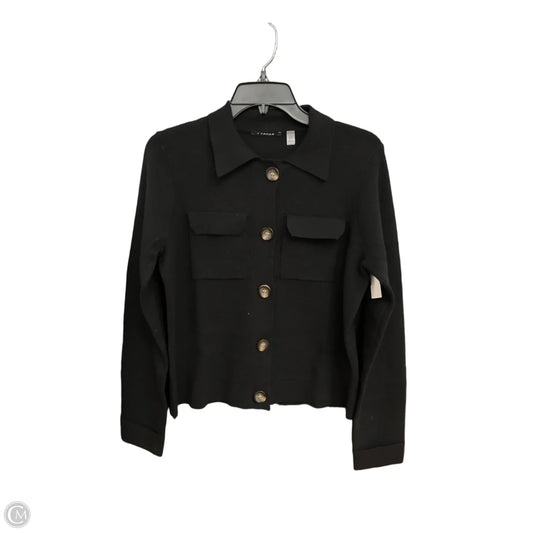 Cardigan By Tahari In Black, Size: Sp