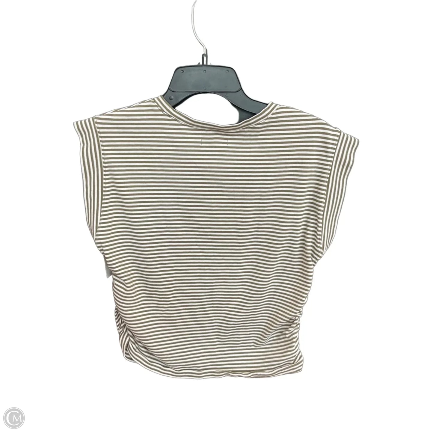 Top Sleeveless By Madewell In Striped Pattern, Size: M