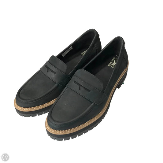 Shoes Flats By Toms In Black, Size: 9