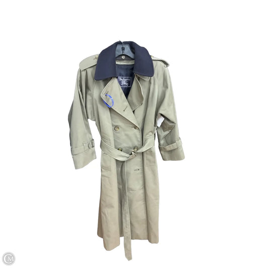 Coat Luxury Designer By Burberry In Green, Size: M