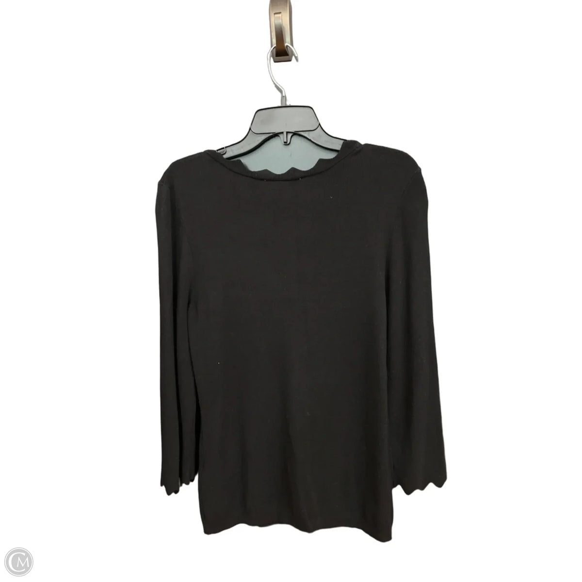Top Long Sleeve By Philosophy In Black, Size: M