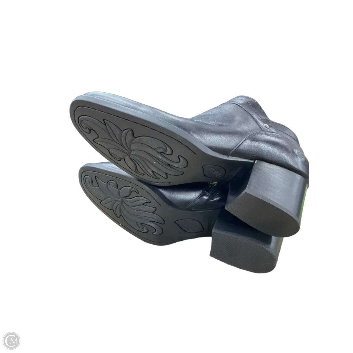 Boots Ankle Heels By Born In Black, Size: 6