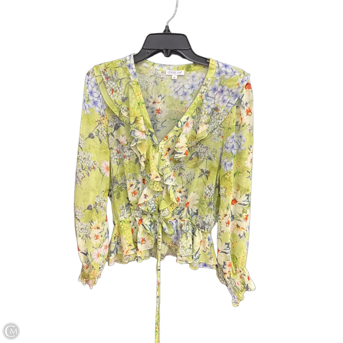 Top Long Sleeve By Clothes Mentor In Green, Size: M