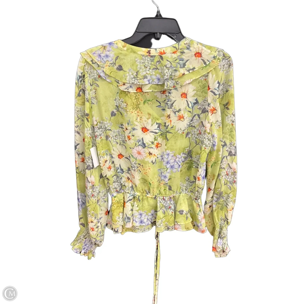 Top Long Sleeve By Clothes Mentor In Green, Size: M