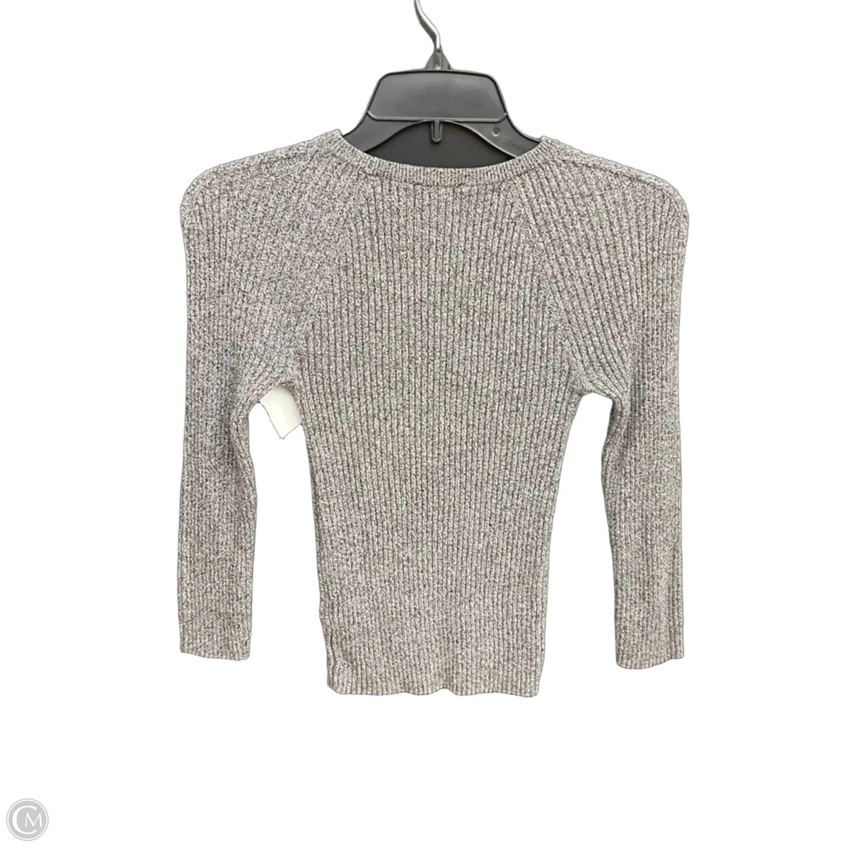 Top Long Sleeve By Express In Grey, Size: Xs