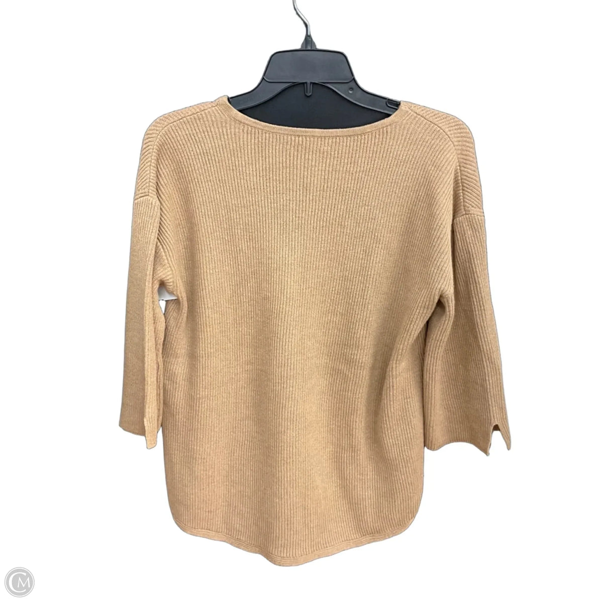 Sweater Short Sleeve By Chicos In Brown, Size: L