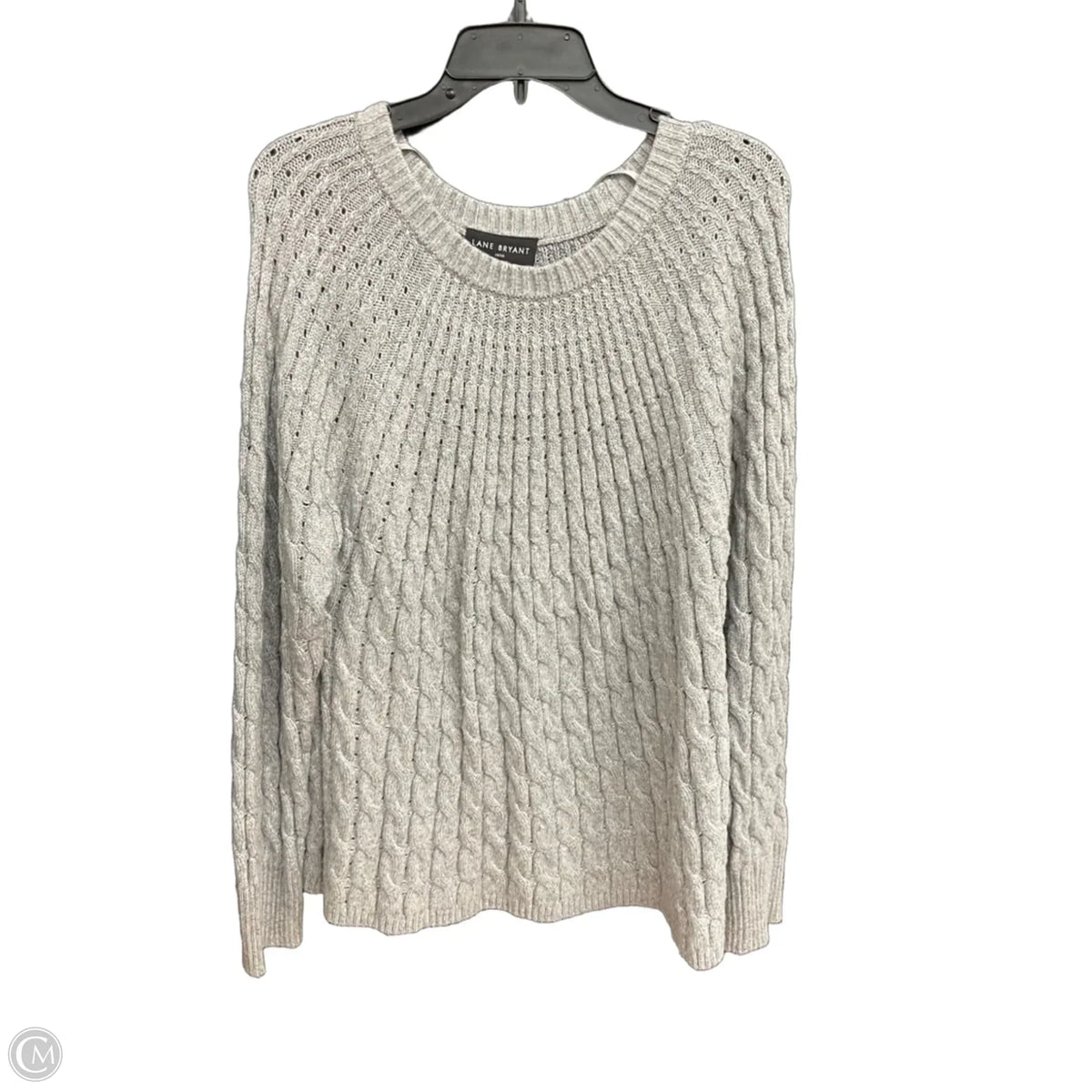 Sweater By Lane Bryant In Grey, Size: 2x
