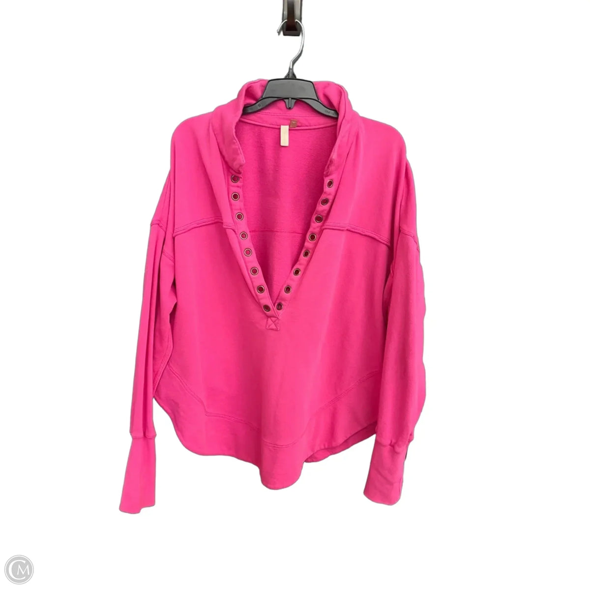 Sweatshirt Collar By Pilcro In Pink, Size: L