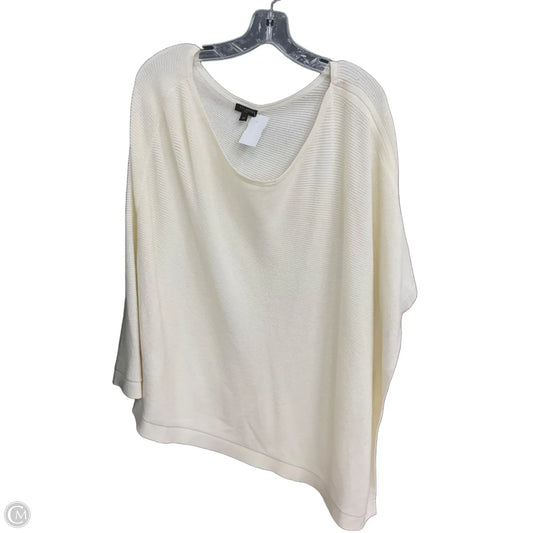Poncho By Talbots In Cream, Size: 1x