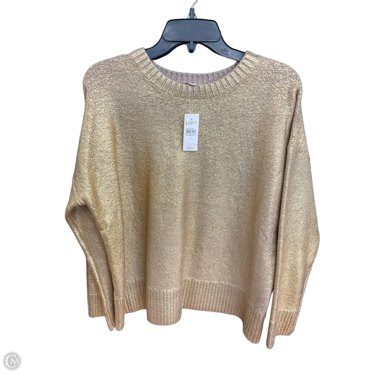 Sweater By Loft In Gold, Size: M
