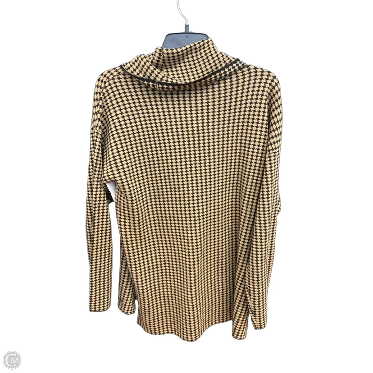 Top Long Sleeve By Calvin Klein In Brown, Size: M