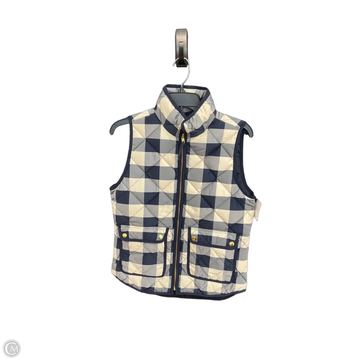 Vest Puffer & Quilted By J. Crew In Checkered Pattern, Size: Xs