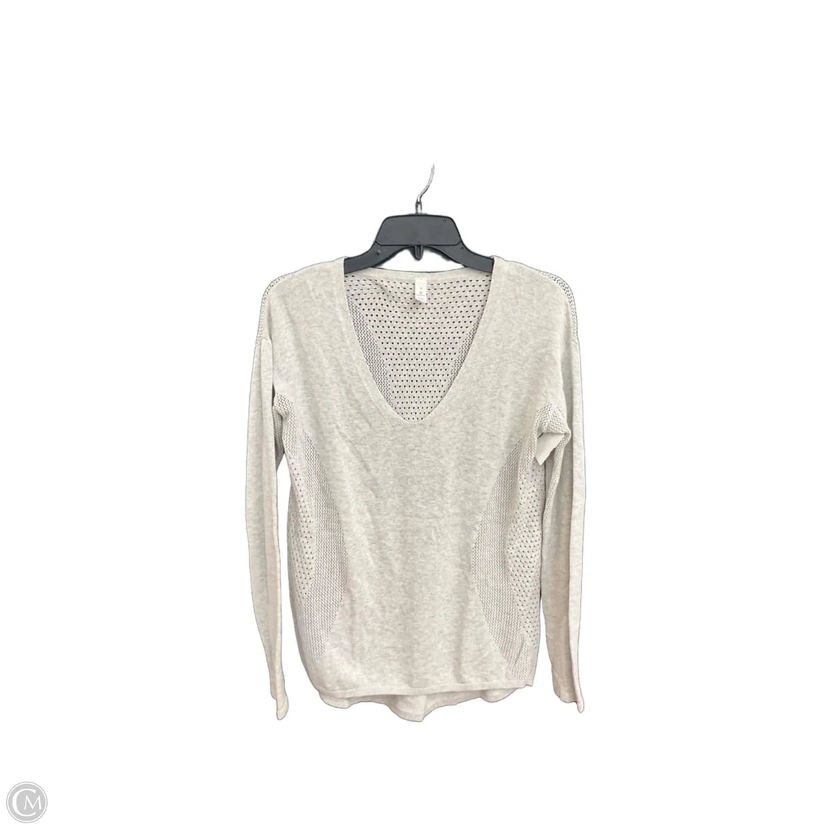 Top Long Sleeve By Lululemon In Grey, Size: S