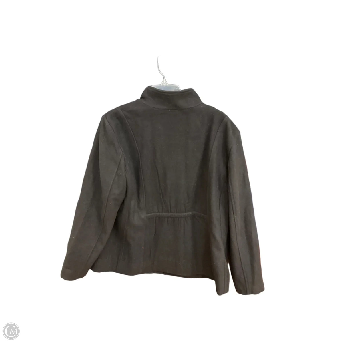 Coat Wool By Chicos In Black, Size: Xl