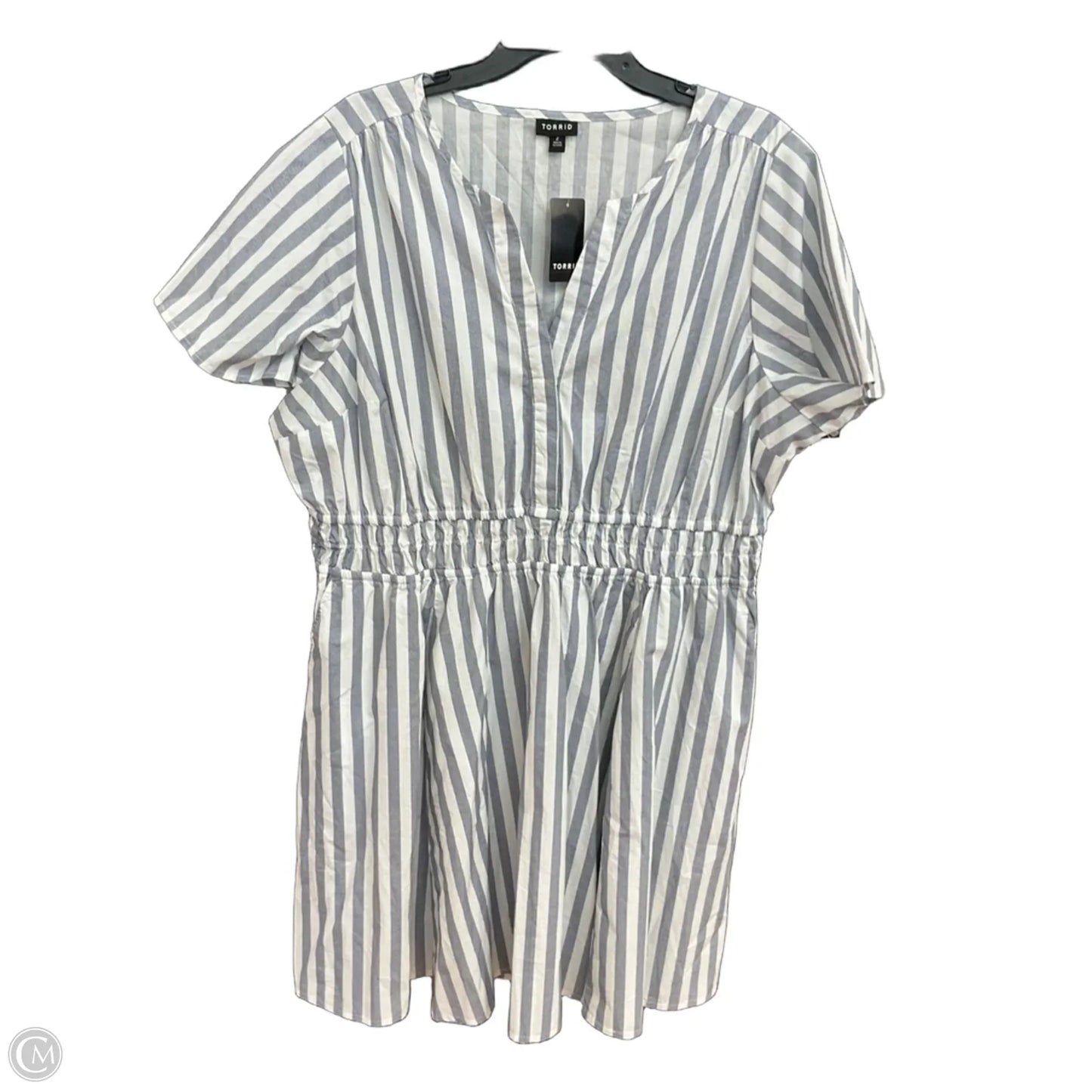Dress Casual Midi By Torrid In Striped Pattern, Size: 18