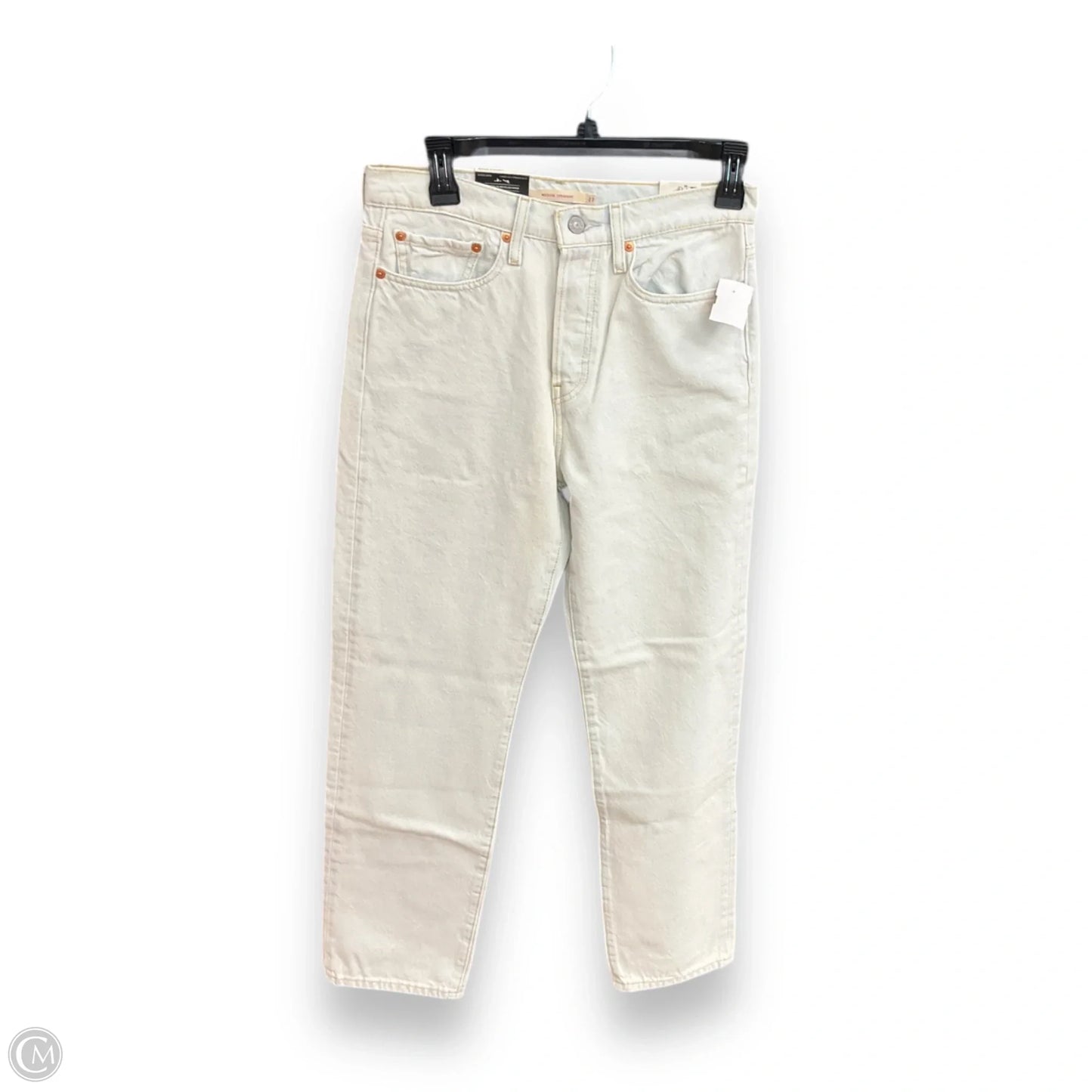 Jeans Straight By Levis In Blue Denim, Size: 4