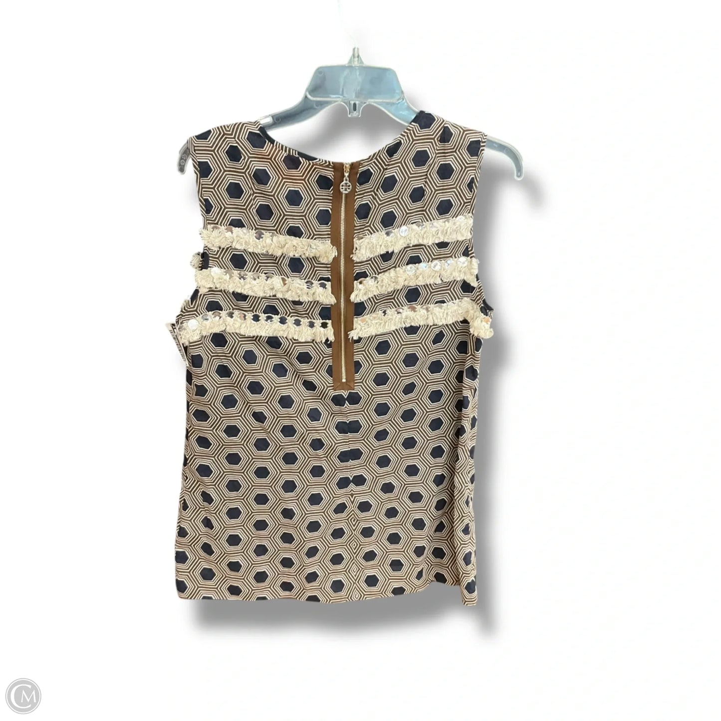 Top Sleeveless Designer By Tory Burch In Navy, Size: M