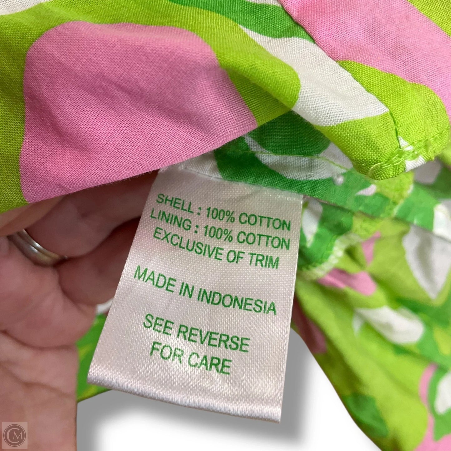 Skirt Designer By Lilly Pulitzer In Green & Pink, Size: L