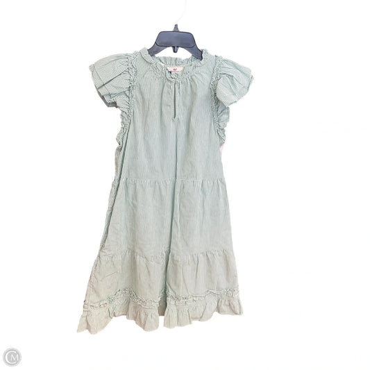 Dress Casual Midi By Vineyard Vines In Green & White, Size: S