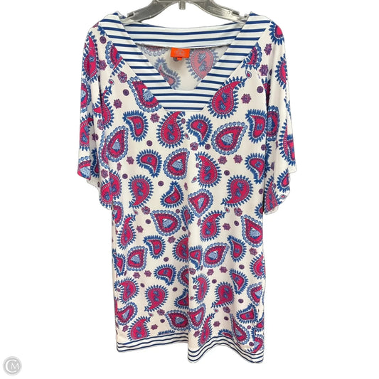 Dress Casual Short By Tracy Negoshian In Geometric Pattern, Size: L