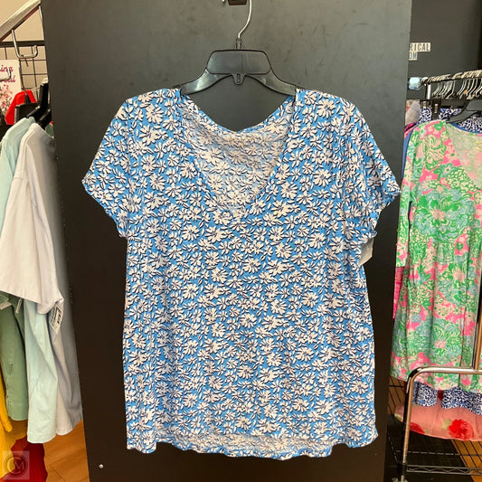 Top Sleeveless Designer By Lilly Pulitzer In Floral Print, Size: Xl