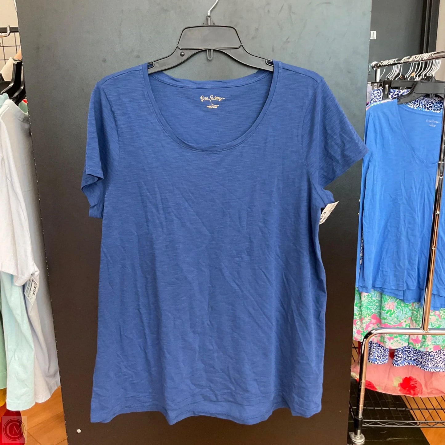 Top Sleeveless Designer By Lilly Pulitzer In Blue, Size: L