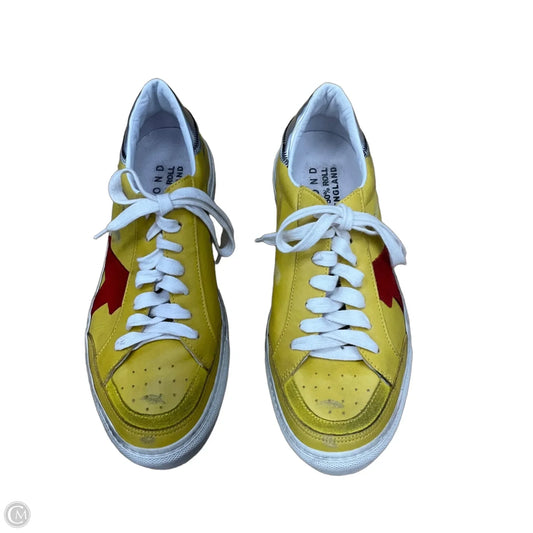 Shoes Sneakers By Cma In Yellow, Size: 10
