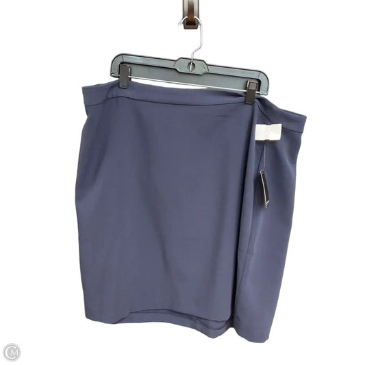 Skirt Mini & Short By Eloquii In Navy, Size: Xl