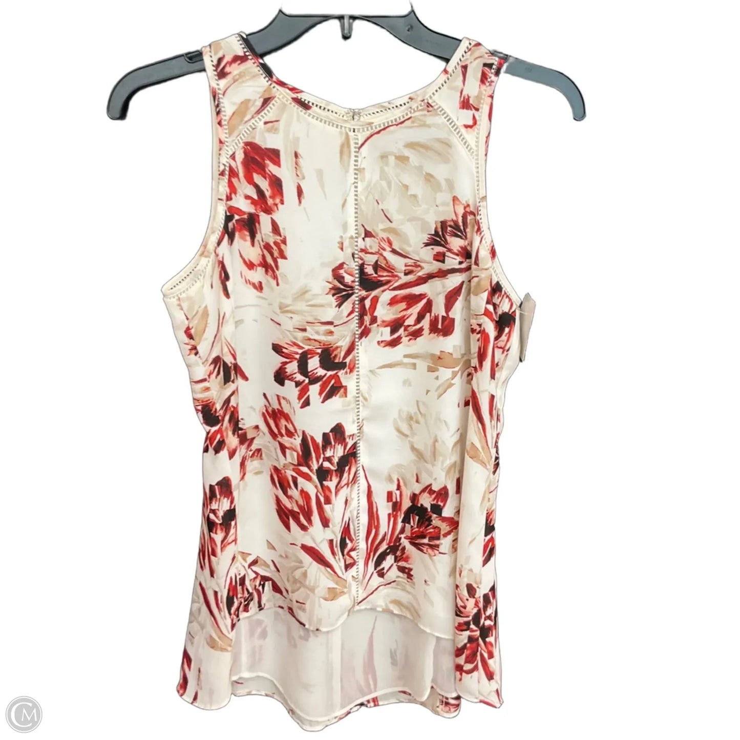 Top Sleeveless By White House Black Market In Floral Print, Size: Xxs