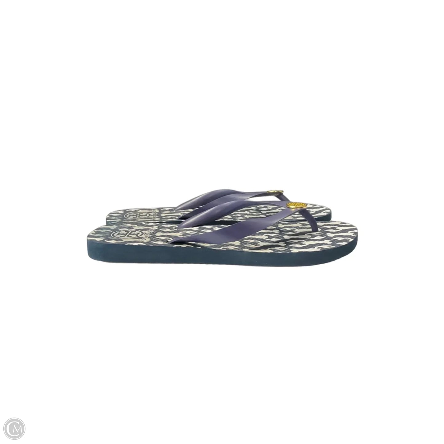 Sandals Designer By Tory Burch In Navy, Size: 7