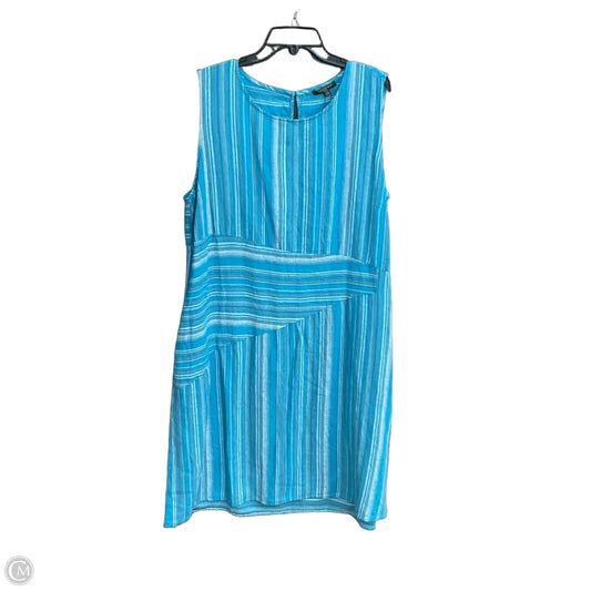 sea linen dress Midi linen dress MACEIO in Cobalt blue main image 1