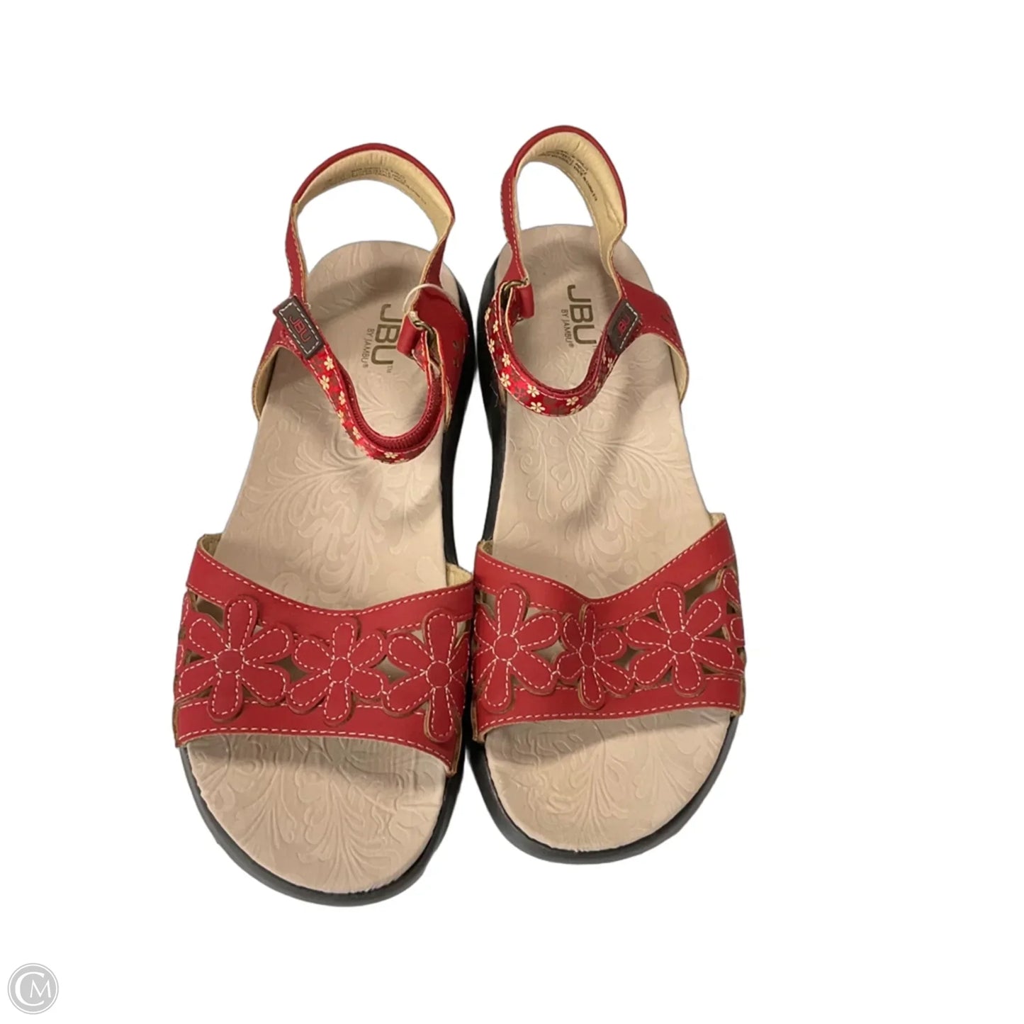 Sandals Flats By Jambu In Red, Size: 10