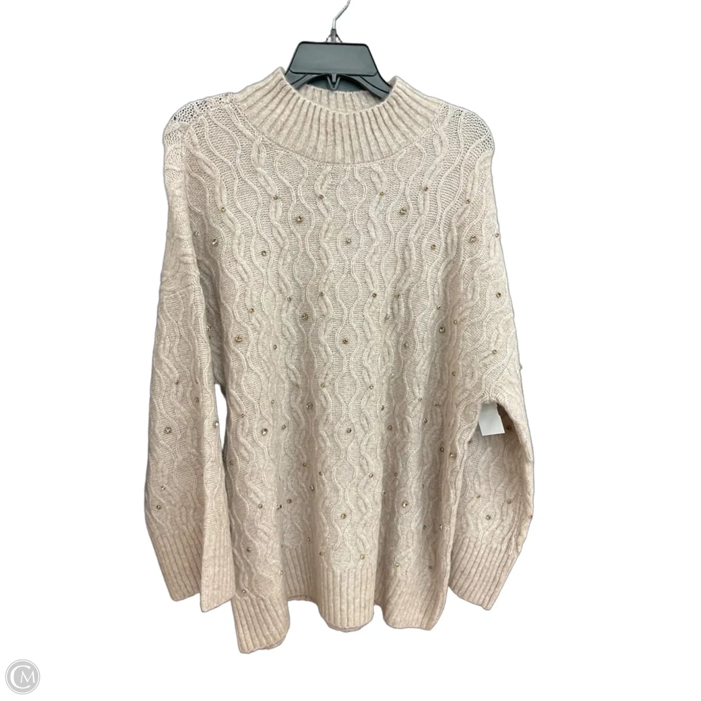 Sweater By Chicos In Tan, Size: 3x