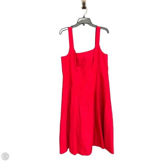 Dress Casual Midi By J. Crew In Red, Size: Xl