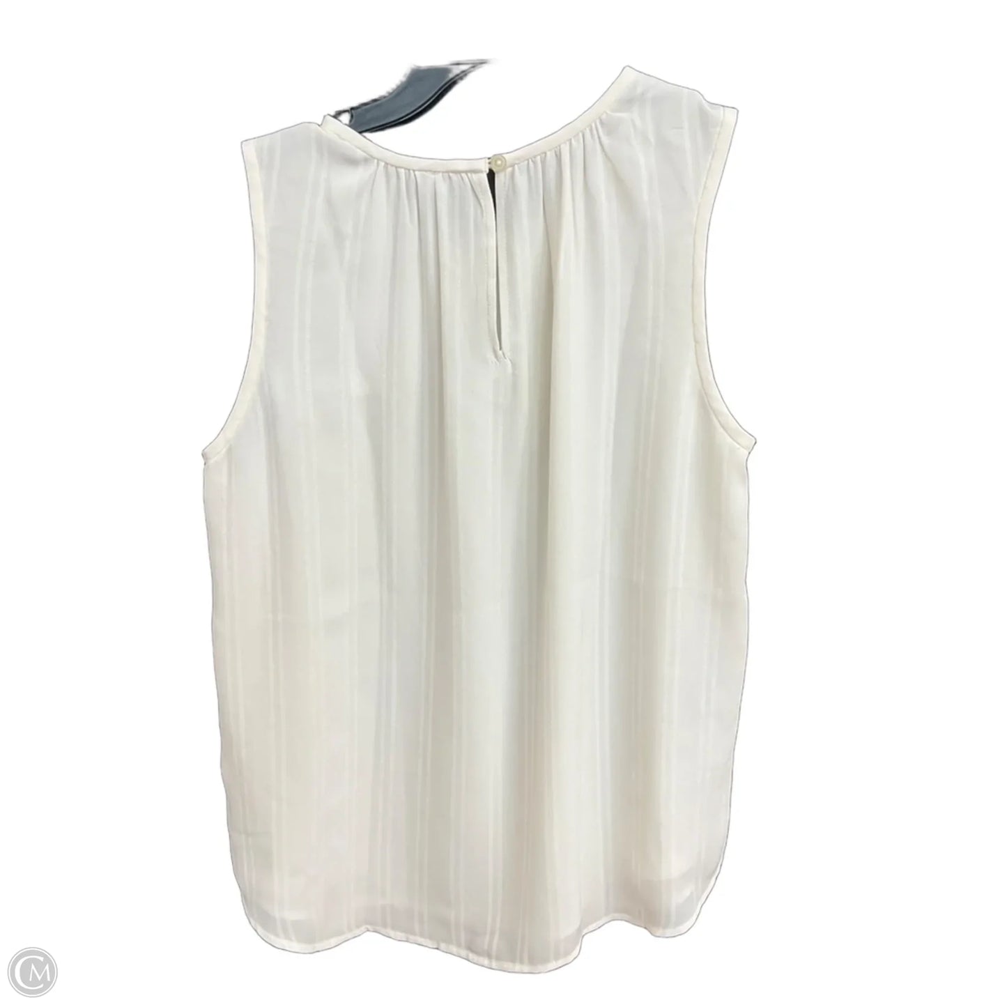 Top Sleeveless By Loft In Cream, Size: Xs