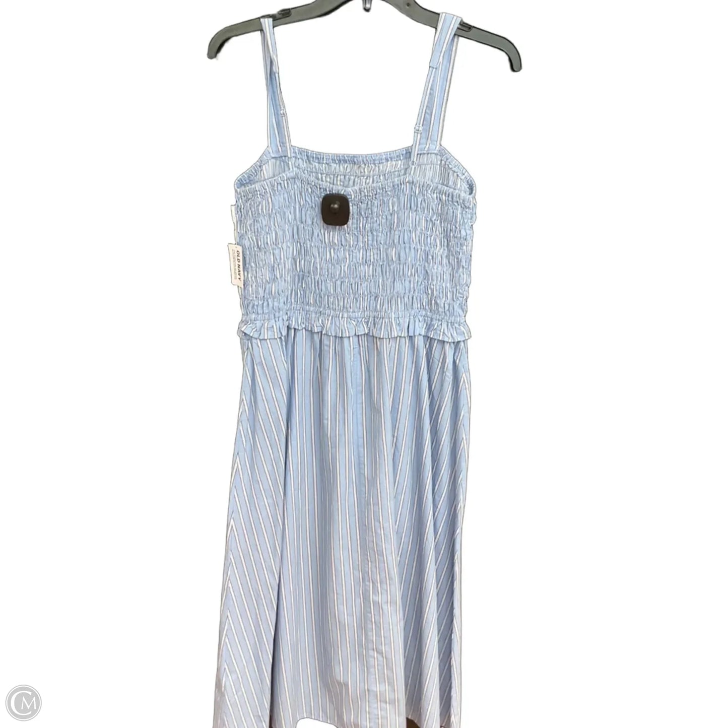 Dress Casual Midi By Old Navy In Striped Pattern, Size: M