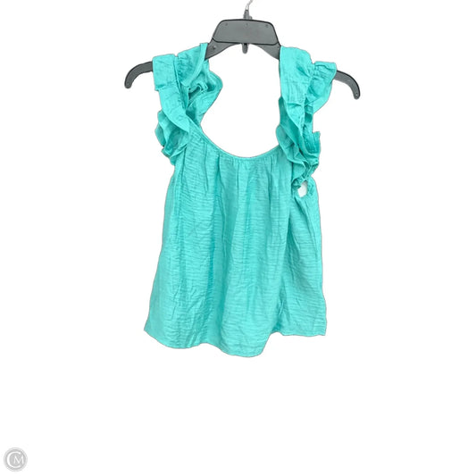 Top Sleeveless By Express In Green, Size: Xs