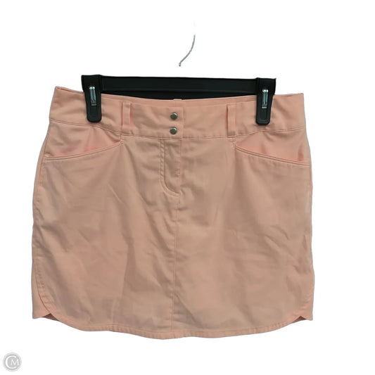 Athletic Skort By Adidas In Peach, Size: S