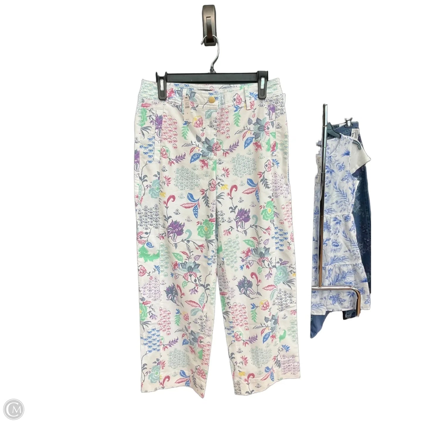 Pants Cropped By Talbots In Floral Print, Size: 4