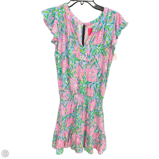 Dress Designer By Lilly Pulitzer In Pink & White, Size: S