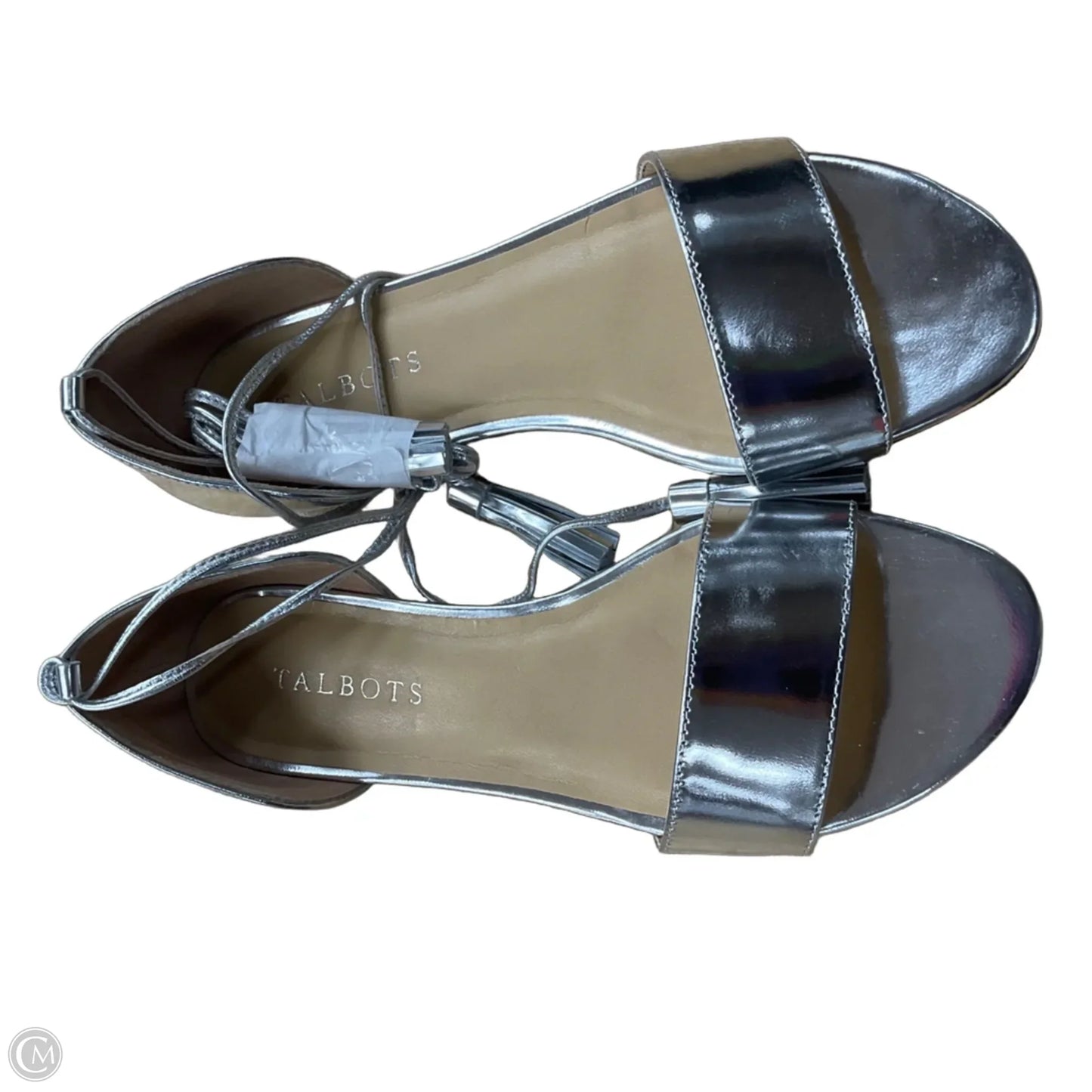 Shoes Flats By Talbots In Silver, Size: 6.5