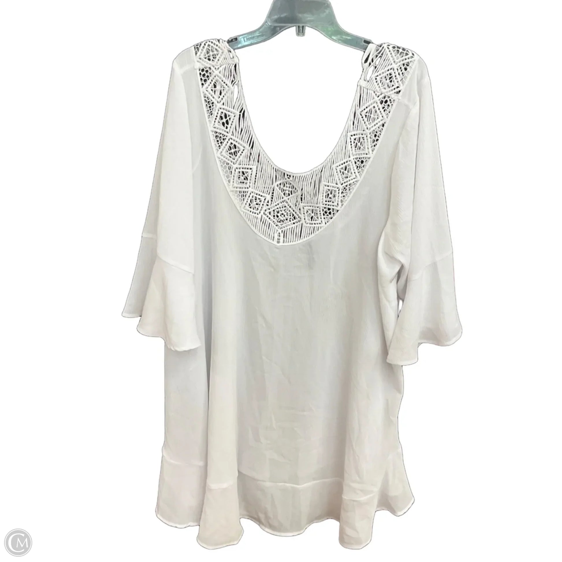 Dress Casual Short By Torrid In White, Size: 3x