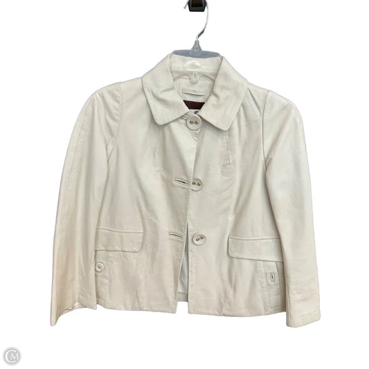 Jacket Moto By Cmc In Cream, Size: L
