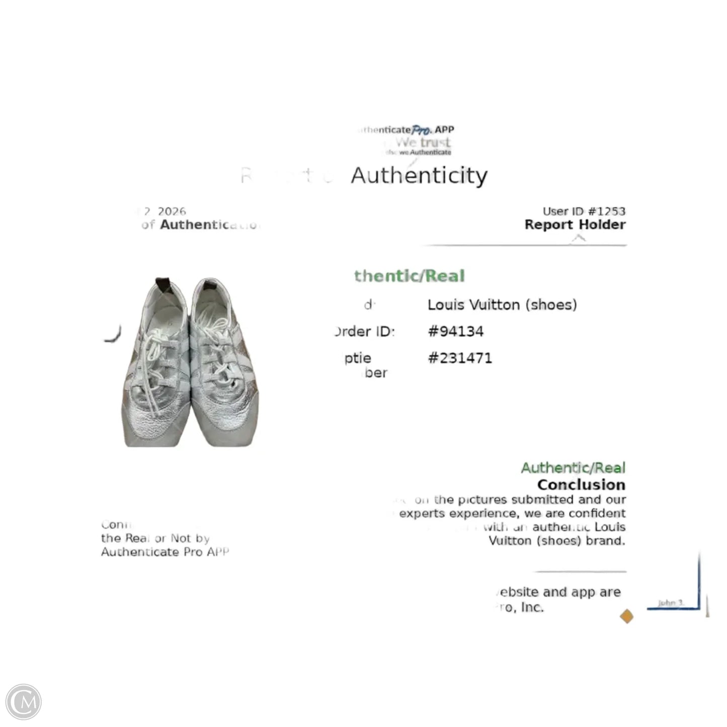 Shoes Luxury Designer By Louis Vuitton In Silver, Size: 8