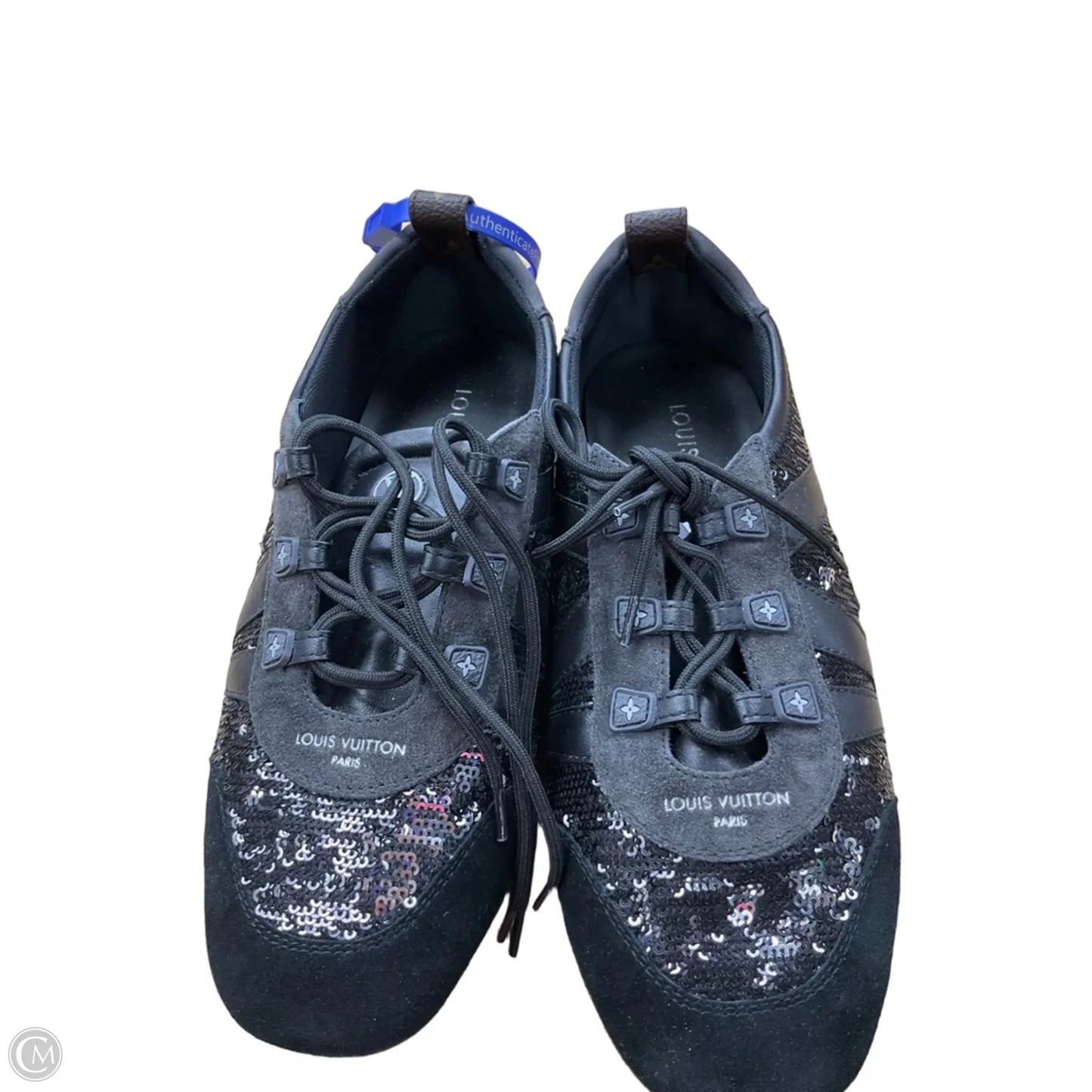 Shoes Luxury Designer By Louis Vuitton In Black, Size: 8