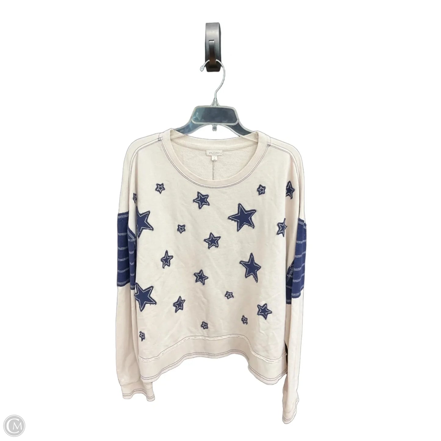 Top Long Sleeve By Pilcro In Cream, Size: L