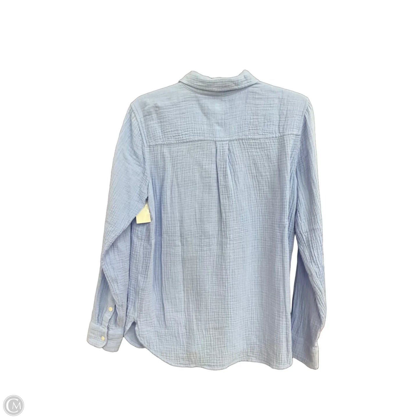 Blouse Long Sleeve By J. Crew In Blue, Size: S