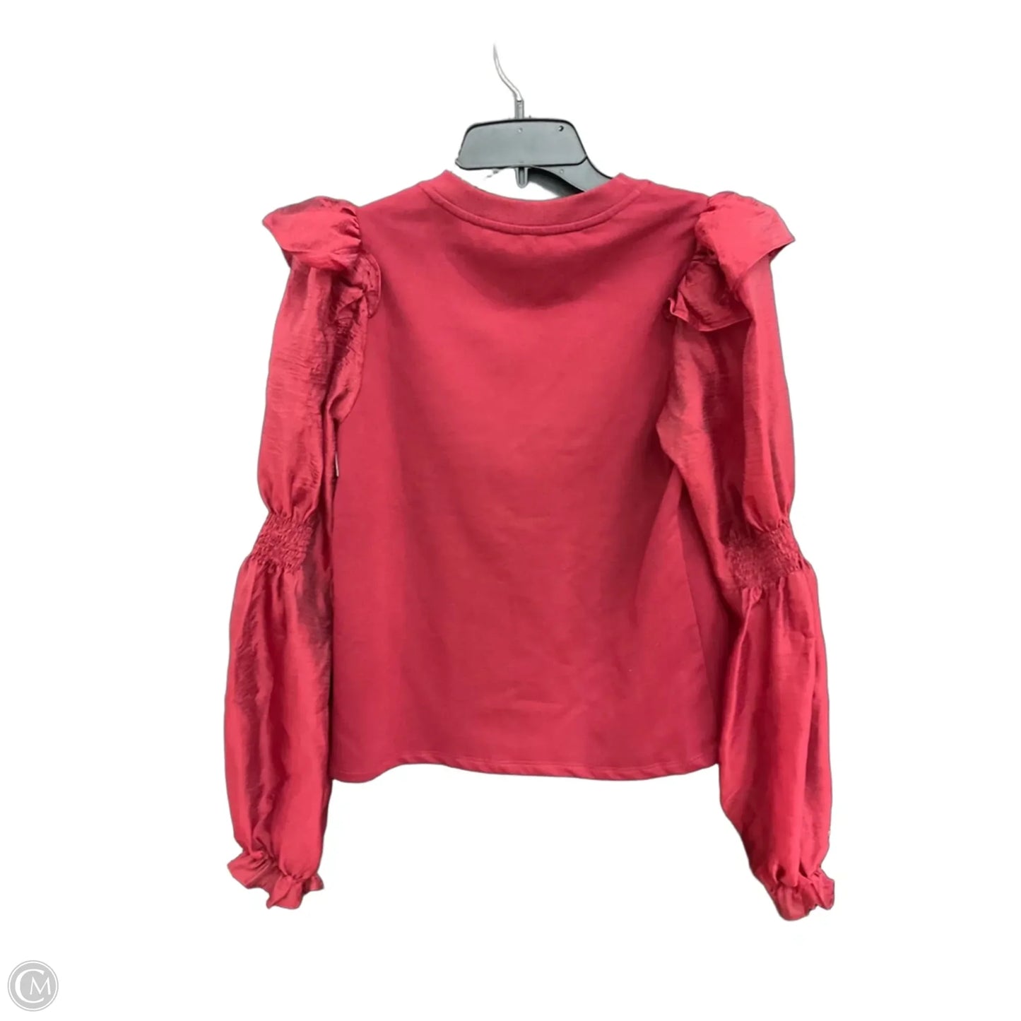 Top Long Sleeve By Anthropologie In Maroon, Size: Xs