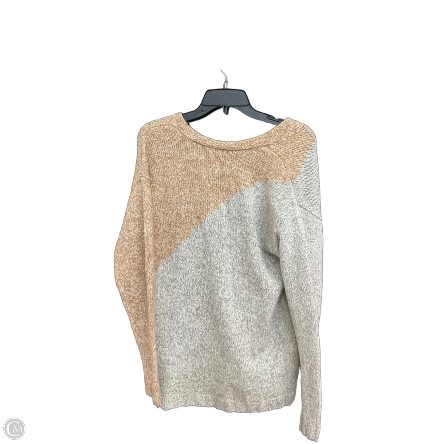 Sweater Cardigan By Cabi In Brown & Grey, Size: S